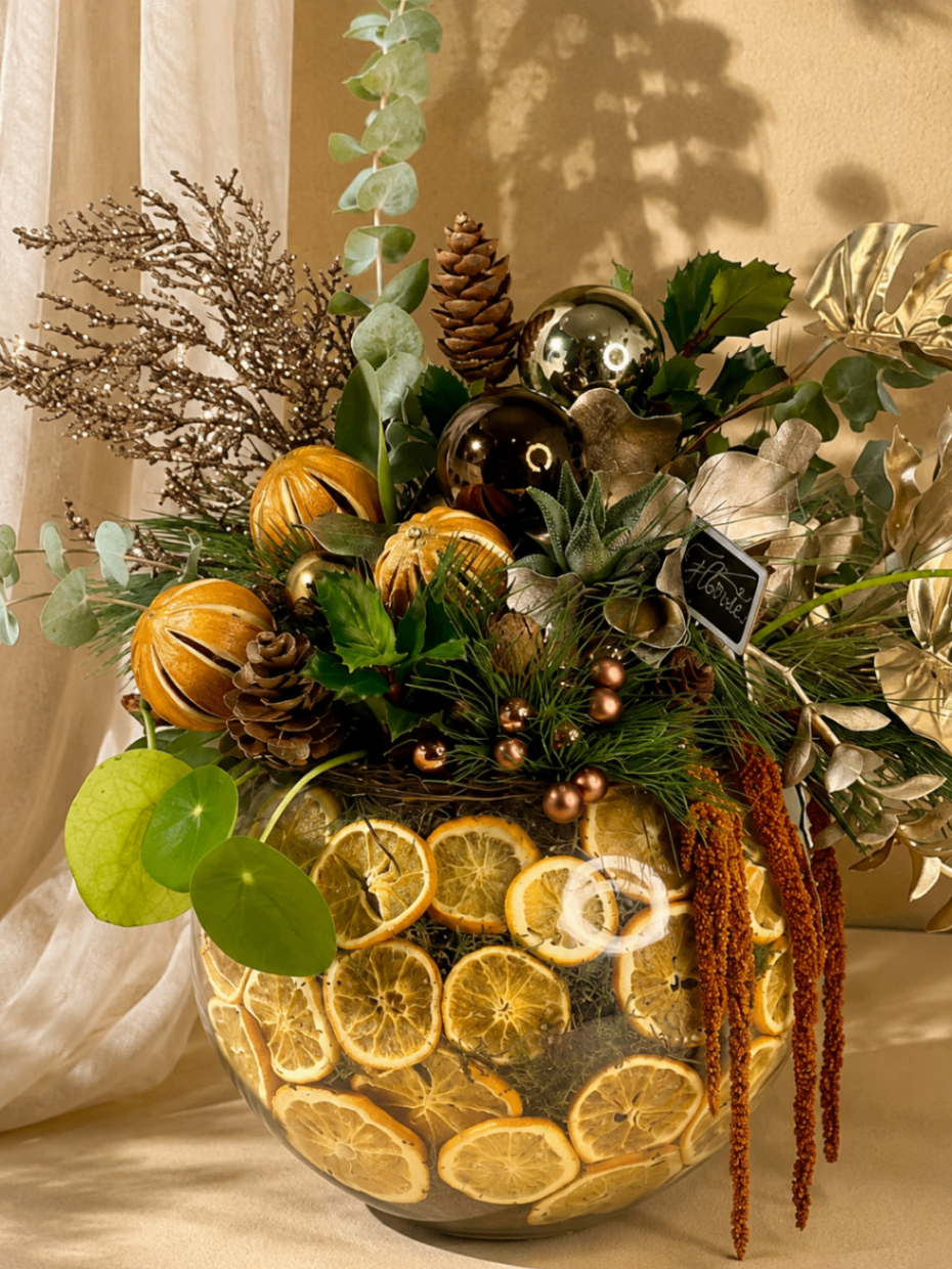 Noël Doré – Aranjament decorativ în vas - imagine 2