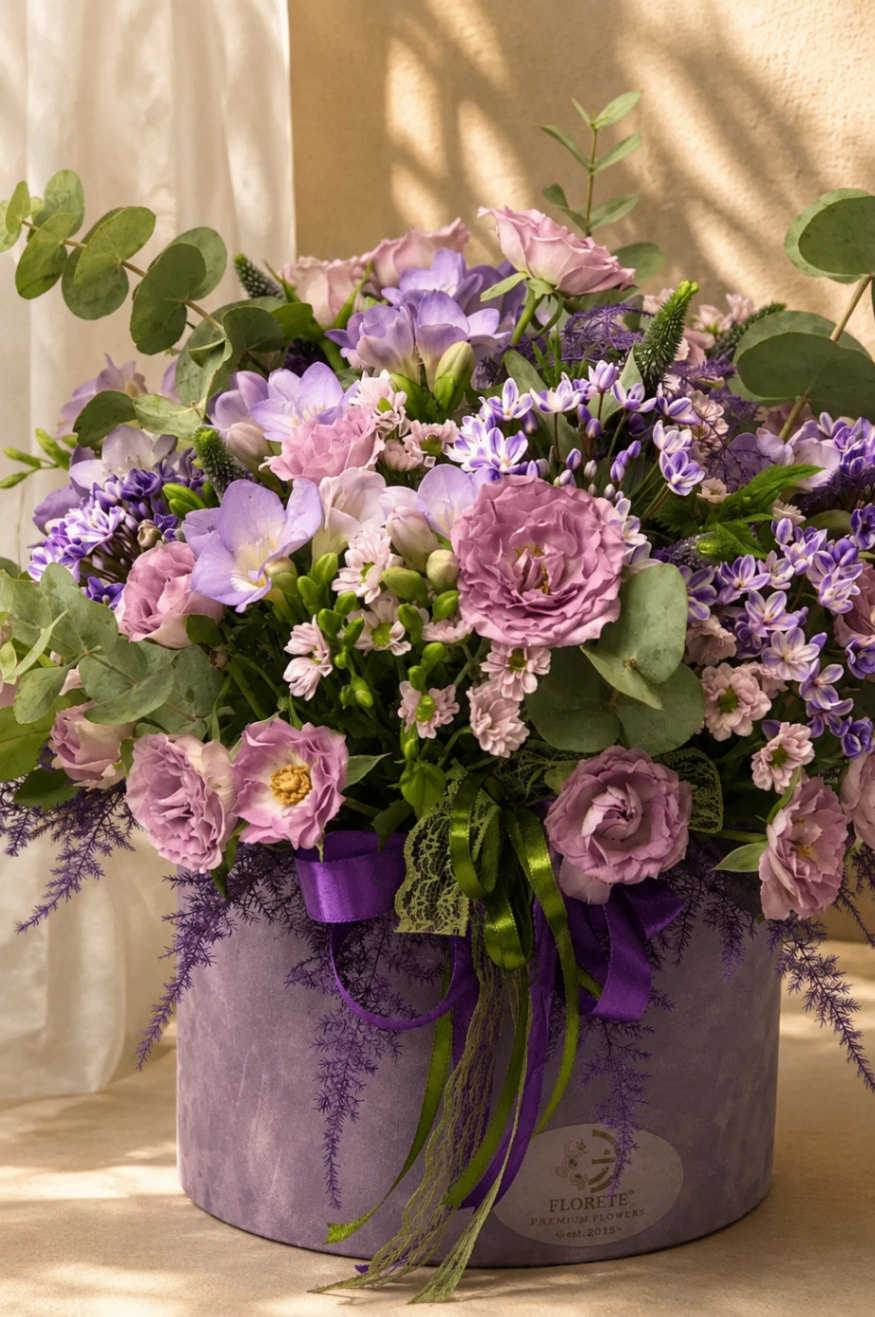 Violette Serein – Aranjament floral în cutie - imagine 2
