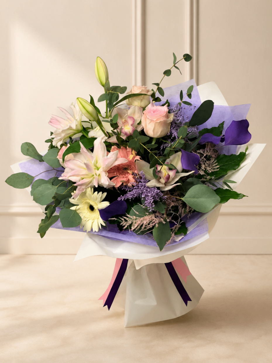 Lilium Amethyst – Buchet Luxury cu crini