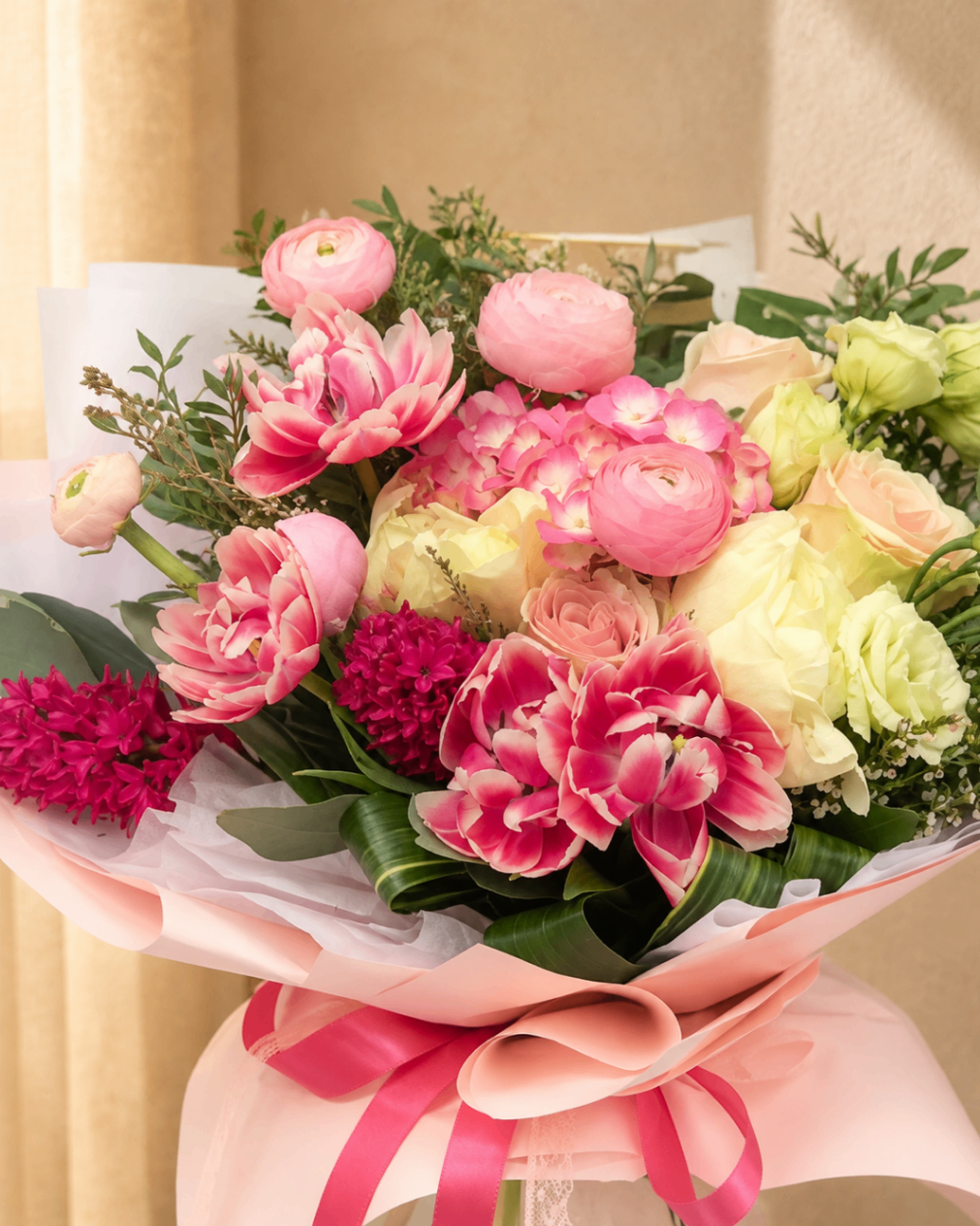 Jardin Blush – Buchet pastel roz - imagine 2