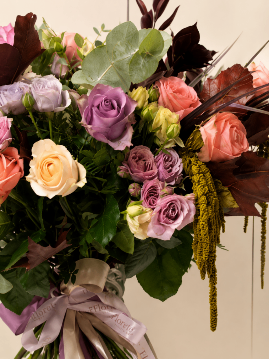 Autumn Mauve – Buchet Luxury cu trandafiri - imagine 2