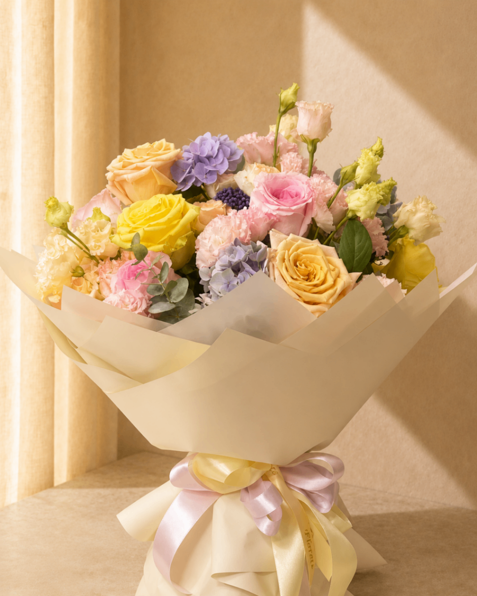 Sorbet Lumière – Buchet pastel mixt - imagine 2