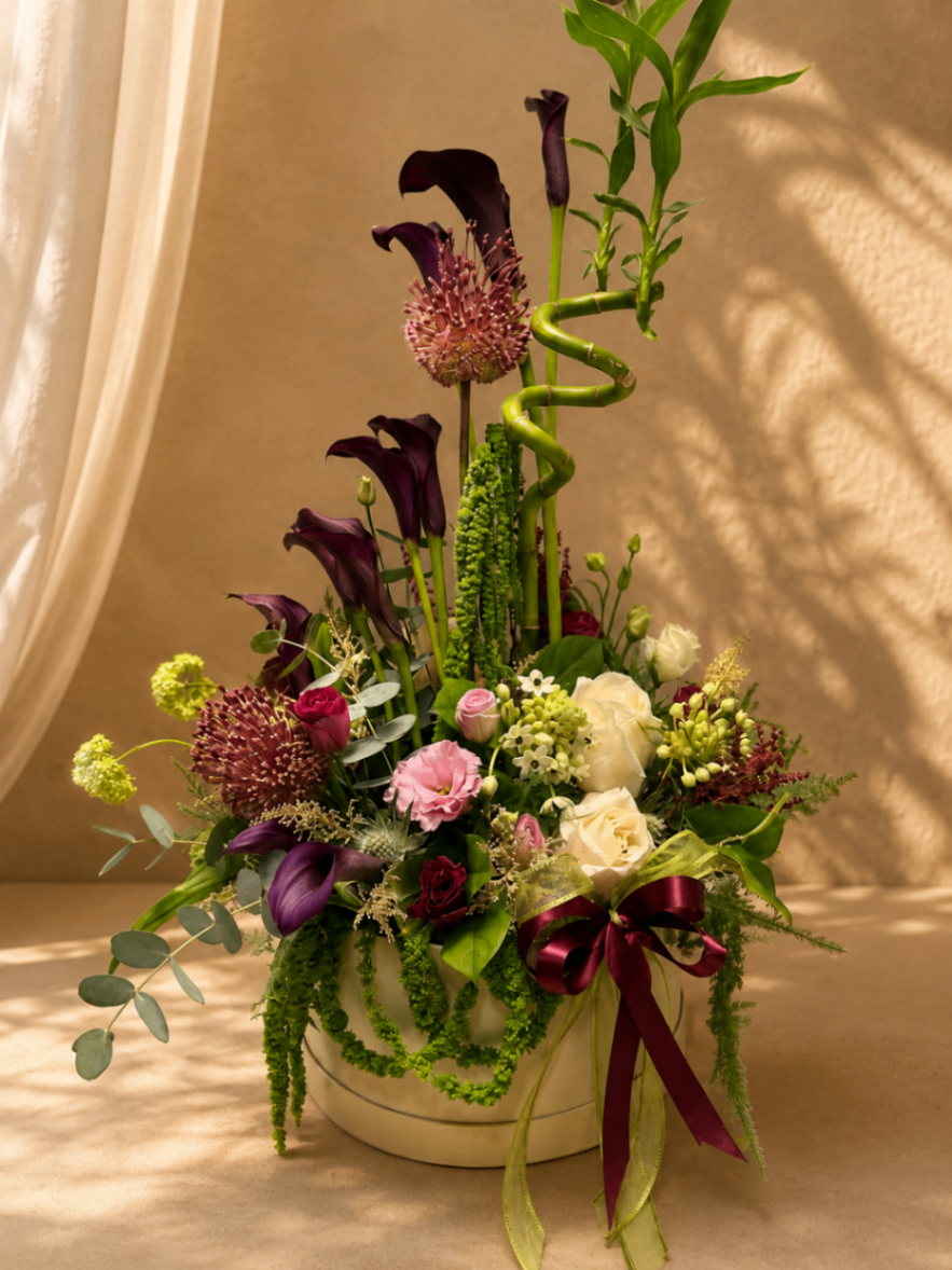 Calla Nocturne – Aranjament floral Luxury - imagine 2