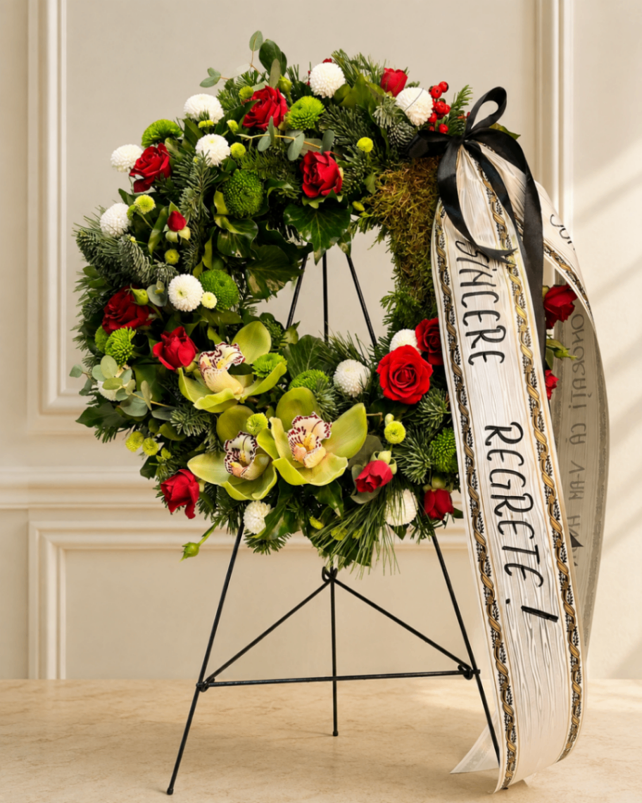 Omagiu Rubiniu Verde – Coroană funerară - imagine 2