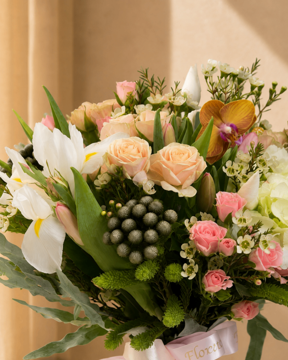 Ivory Copper – Buchet Luxury cu hortensie - imagine 2