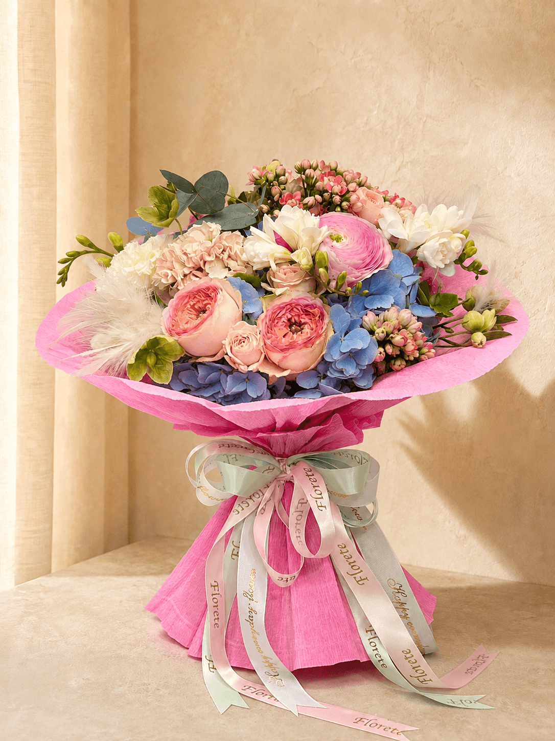 Aveline – Buchet pastel cu hortensie - imagine 2