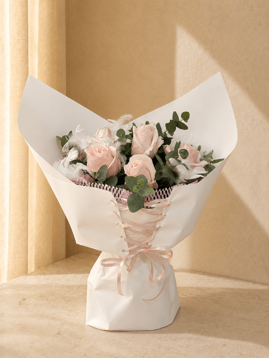 Rosé Corset – Buchet Luxury cu trandafiri