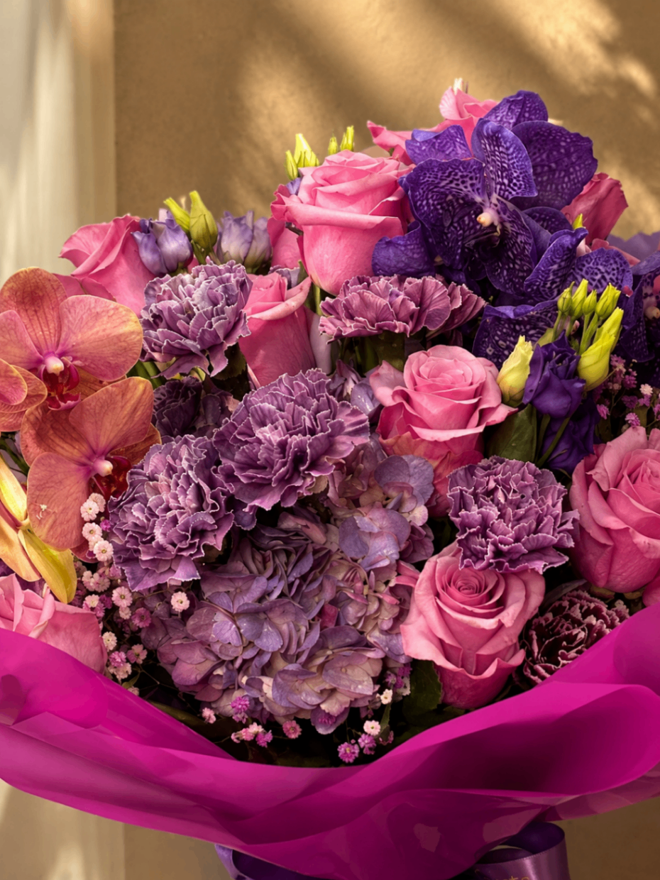 Violet Opéra – Buchet Luxury cu orhidee - imagine 2