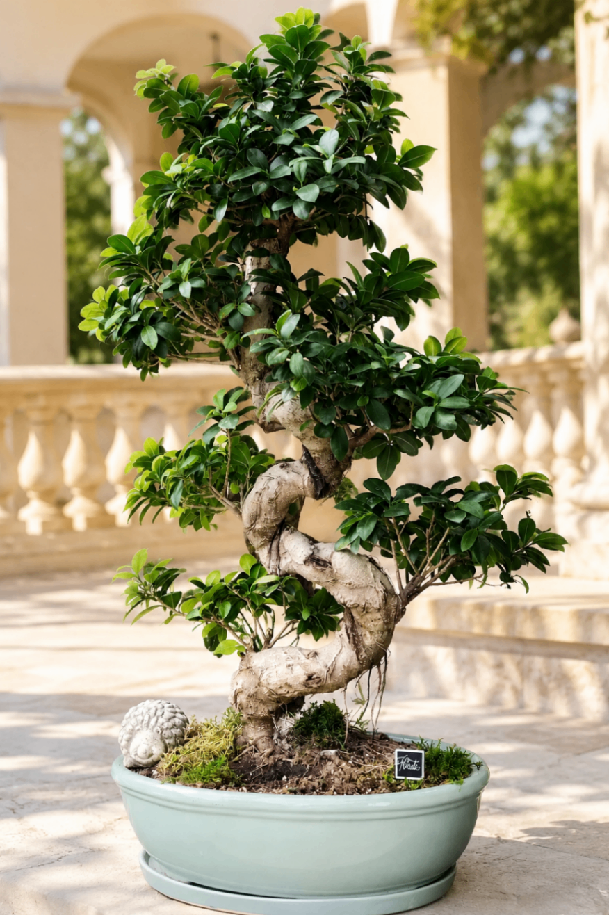 Bonsai Majesté – Ficus sculptural în vas - imagine 2
